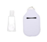 ZASCHMOY Juego de 50 Llaveros para Botellas de Viaje Vacías, Kit de Botellas Portátiles de 30 Ml, Reutilizables con Gancho para Loción Desinfectante de Manos, Artículos de Tocador, (WHITE)
