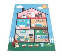 ZASCHMOY Juego de Tableros Fieltro, Juguete Interactivo Aprendizaje para Niños Pequeños, Piezas Guión Gráfico Fieltro Portátiles Preescolar, Educación Temprana, Hogar, Aula, Viajes