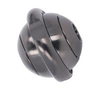 ZASCHMOY Juguete de Cordón de Cordón de de Acero Inoxidable - Juguete de Entretenimiento de Alivio de Estrés con Rodamiento Silencioso para una Concentración Mejorada - Plata, Tamaño de 25 Mm (BLACK)