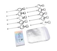 ZASCHMOY Kit de Llaves de 30 Piezas de Corazón con Llaves con Cuentas en, Tarjetas de Felicitación y Bolsas perladas: Bueno para la Elaboración de Bricolaje y Regalos Personalizados