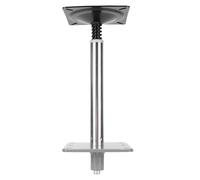 ZASCHMOY Kit de Montaje de Base de Pedestal para Asiento de Barco con Placa Base de Asiento Marino de 7 X 7 Pulgadas, Conector para Poste de Clavija de 3/4 de Pulgada, Poste de de 13 Pulgadas de