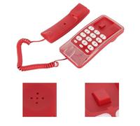 ZASCHMOY KXT-438 Teléfono Residencial Montado en la Pared - Teléfono con Cable Duradero con Rellamada, Flash Rápido y Función de Silencio Uso en el Hogar, la Escuela, el Hotel y la