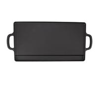 ZASCHMOY La Parrilla de Hierro Reversible de Doble Cara Es Adecuada para Acampar Al Aire Libre, Estufas de Gas y Placas de inducción. Proporciona Calefacción Eficiente y Uniforme, Es Fácil de