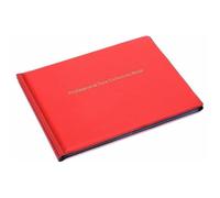 ZASCHMOY Libro de Colección de Monedas, álbum Portamonedas con 240 Bolsillos para Coleccionistas con Diseño de Solapa Segura, PVC Transparente, Resistente Al Agua, Almacenamiento sin (Rojo)
