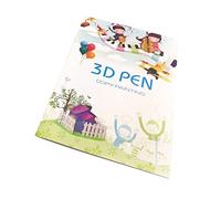 ZASCHMOY Libro de Plantillas de Bolígrafo 3D Plantilla de Bolígrafo 3D Patrones de Dibujo de Impresión 40 Plantillas Reutilizables para Niños Adultos Artistas con Plantilla