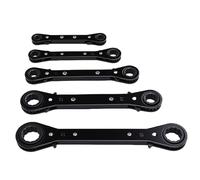 ZASCHMOY Llave de Trinquete de Doble Extremo, Diseño Compacto que Ahorra Espacio, Vaso Bidireccional de 12 Puntos de 6x8 Mm a 19x21 Mm, con Diseño de Trinquete Reversible, para