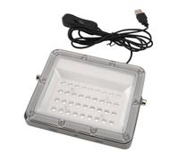 ZASCHMOY Luz de Inundación de Luz Negra LED, Resistente Al Agua Alimentada por USB con Longitud de Onda de 395 Nm, Perfecta para Fiestas Luminosas, Iluminación de Escenario y Decoración Navideña