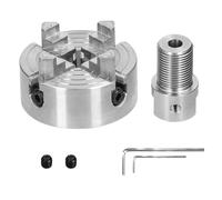 ZASCHMOY Mandril de Torno, Mandril Autocentrante Manual de 3 Mordazas y 4 Mordazas con Externas Internas para Máquina de Torno Rectificado Fresado Torneado (4-5mm)