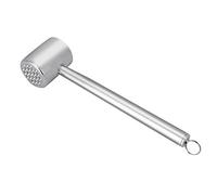 ZASCHMOY Martillo Ablandador de Carne de Acero Inoxidable, Mazo de Doble Cara para Cocinar Fácilmente, Perfecto para Carne, Cerdo, Pollo y Más, Diseño Ergonómico, Práctico Gancho de Almacenamiento