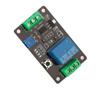 ZASCHMOY Módulo de relé del Temporizador de Retardo DC 12V Super 555 Temporizador Interruptor de Retardo de Bloqueo Automático 0.1-120 Segundos Control de Sincronización Ajustable Relé Multifunción