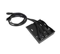 ZASCHMOY Panel Frontal de BahíA de Disquete de 3,5 Pulgadas, Concentrador USB de 19 Pines Tipo E A USB A y C, Transferencia de Alta Velocidad de 20Gbps para PC de Escritorio, Instalación Conveniente