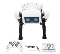 ZASCHMOY Perro Robot Programable Inteligente, Juguete de Codificación de Aplicación Remota con Control de Voz con 30 Acciones Kung Fu Apretón de Manos Pee Attack, para Niños de 6 a 12