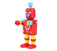 ZASCHMOY Personalidad Lindos Juguetes de Robot de Madera con Movimiento Flexible, Aprendizaje y Educación para Niños Juguetes Robot en Rojo Material de Madera No Tóxico para Niños (Rojo)