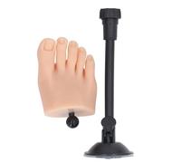 ZASCHMOY Pie de Práctica de Uñas de Silicona Realista con ángulo Ajustable Soporte para Entrenamiento Profesional y Personal de Arte de Uñas, Pie de Práctica Flexible para Salones de (Pie derecho)