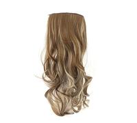 ZASCHMOY Pieza de Extensión de Peluca, Peluca de Cabello Largo y Rizado con Cambio Gradual de Color con Material Térmico, para Mujeres en Todas las Ocasiones, Peinado Elegante (M01 18 PULGADAS)