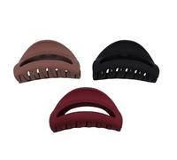 ZASCHMOY Pinza para el Cabello de Silicona, Pinza para el Cabello Gruesa, Antideslizante, Grande y Flexible, con Agarre Fuerte, Accesorios para el para Mujer (3PCS)