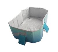 ZASCHMOY Piscina Pv PVC Plegable: No Se Requiere Inflación, Fácil, Forma Rectangular para el Hogar, el Jardín y el Uso Al Aire Libre, Azul, 1.6m/63 Pulgadas (1,6 m/63 Pulgadas)