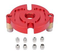 ZASCHMOY Plantilla de Perforación de Aluminio, Guía de Broca para Carpintería, Plantilla para Agujeros Perfectamente Alineados con Pies Ajustables para Brocas de 2 Mm a 9 Mm, Tableros de (Juego de 8