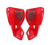 ZASCHMOY Protectores de Mano Universales para Barra de Cepillo de Motocicleta, Scooter, ATV, 7/8 ", Color Azul (rojo)