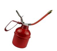 ZASCHMOY Pulverizador de Lubricante Manual, Tipo Palanca Roja, Bote de Aceite, Manguera Flexible, Bomba de Lubricante de Alta Eficiencia de 270 Ml para Mantenimiento de Maquinaria, Vehículos y