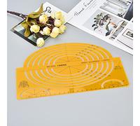 ZASCHMOY Regla de Plantilla de Dibujo de Diseño Arquitectónico Multifuncional y duradera: Formas Geométricas de Plástico de para Arquitectura, Ingeniería y Mediciones Creativas (4352)