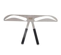 ZASCHMOY Regla para Cejas, Plantilla de 4 Tipos con Material de Acero Inoxidable y Diseño de Posicionamiento de 3 Puntos, para Akinami de Estilo Europeo Estándar Clásico (cejas arqueadas)