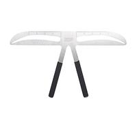 ZASCHMOY Regla para Cejas, Plantilla de 4 Tipos con Material de Acero Inoxidable y Diseño de Posicionamiento de 3 Puntos, para Akinami de Estilo Europeo Estándar Clásico (Cejas Onduladas)