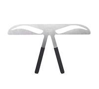 ZASCHMOY Regla para Cejas, Plantilla de 4 Tipos con Material de Acero Inoxidable y Diseño de Posicionamiento de 3 Puntos, para Akinami de Estilo Europeo Estándar Clásico (frente clásica)