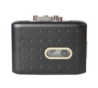 ZASCHMOY Reproductor de Casetes Portátil, Convertidor de Casete a MP3 con Conector para Auriculares, Micrófono Incorporado y Función de Grabación inversa. Negro.