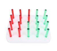 ZASCHMOY Tablero Perforado Acrílico de 20 Agujeros. Herramienta de Entrenamiento de Destreza Manual. Habilidades Motoras Finas. Ejercicio de Coordinación Mano-Ojo. Rehabilitación