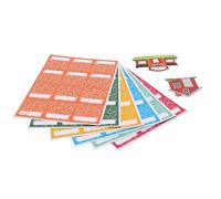 ZASCHMOY Tarjetas de Asistencia para Estudiantes Escolares, Tarjetas de Presentación Coloridas con Espacio para Fotos y Nombres, para Aulas, Guarderías y Grupos de Formación