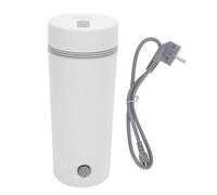 ZASCHMOY Taza de Viaje con Calefacción, Taza Calefactora Eléctrica Portátil, Hervidor de Agua Hirviendo Automático de 350ml con Control de Temperatura (Enchufe Europeo 220V)