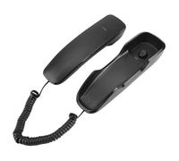 ZASCHMOY Teléfono de Pared con Funciones de Rellamada Al último Número, Silencio y Pausa - Sonido Claro, Protección de la Privacidad, Fácil de Usar - Blanco (Black)