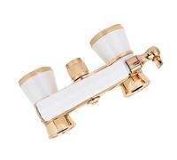 ZASCHMOY Telescopio de Teatro Portátil para Mujeres, Niñas y Niños - Lente óptica de 25 Mm para una Visión Interior Clara - Diseño Liviano con Enfoque Central - Disponible en Rojo, Negro y Blanco