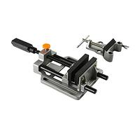 ZASCHMOY Tornillo de Banco de Taladro de Liberación Rápida de 100 Mm, Abrazadera de Aleación de Aluminio Fundido a Presión de Alta Resistencia con Botón de Liberación Rápida para Bancos