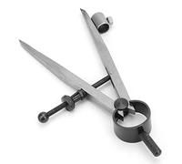 ZASCHMOY Trazador de Ubicación de Línea Divisoria de Ala | Brújula de Dibujo de Acero Al Carbono Duradera para Dibujo de Precisión | Ideal para Artesanía en Metal y Cuero | Diseño Compacto y (100 mm)