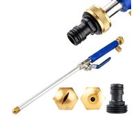 ZASCHMOY Varita de Lavado a Presión Alta con Puntas Chorro y Ventilador Boquilla Manguera Desmontable Aleación Aluminio Resistente la Oxidación para Autos Limpieza Jardines Azul