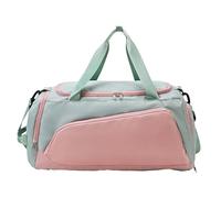 Zasdvn de Deporte Duffle - de Baloncesto, Mochila de Fitness, Impermeable, con Compartimento para Zapatos, para Viajes, Deportes, Universidad, Estudiantes, natación, fútbol, Verde, Ver