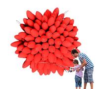 Zasdvn Fishing Space Beans, Float Bobber Stopper - Flotador de Ovalado de Siete Estrellas, 100 Cuentas de Bloqueo de la luz Nocturna, Bolas flotantes Que Brillan con luz para Cuerda Principal