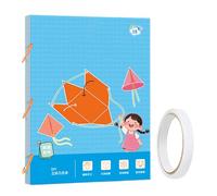 Zasdvn Libro de aprendizaje de matemáticas de geometría 3D, libro de texto para cálculo de volumen y área, juguetes educativos para profesores, niñas principiantes