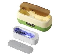 Zasdvn Limpiador ultrasónico de gafas, retenedor ultrasónico eléctrico, limpiador de plata, arandela recargable de 3 modos para gafas, dentaduras postizas, anillos de retención de plata para correa de