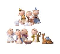 Zasdvn Nacimiento Pequeño,11 Piezas De del Nacimiento De Jesús | Estatuillas para Estantería Salón Dormitorio Oficina Fiestas Bodas Celebraciones Festivas | Dormitorio Interior Ventana Habitación