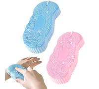 Zasdvn Para el baño del bebé - 2 piezas de cuerpo de ducha de bebé en forma de panal, guante exfoliante para niños, bañera, mujer, baño