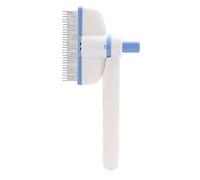 Zasdvn Peine para perros - Cepillo giratorio para el pelo del perro, peine de dientes finos para gatitos, conejitos, cambio de pelaje, temporada de cuidado interior