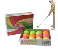 Zasdvn Pelota de entrenamiento de golf, 12 pelotas de golf de colores, pelotas de golf profesionales, pelotas de golf de doble cubierta para entusiastas del golf de alto rendimiento