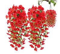 Zasdvn Petunia artificial | para interior y exterior | 2 piezas de flores duraderas resistentes a la intemperie para macetas jarrones pasarela jardín