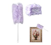 Zasdvn Plumero estático, plumero para ventilador de techo, varilla electrostática, resistente a los arañazos, con barra extensible para oficina en casa, techo, ventilador, muebles