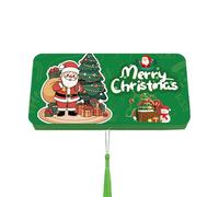 Zasdvn Portatarjetas de Navidad | Libros festivos de 10 compartimentos para medias navideñas | Portatarjetas plegable navideño, para San Valentín, cumpleaños, evento especial, ocasión solemne