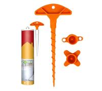 Zasdvn Tapa Conservadora de Masilla - 2 Piezas Cubierta para Pegamento de Vidrio con Desatascador,Herramienta Reutilizable Hermetica Para Ahorrar Pegamento - Ahorra Espacio en Taller para