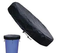 Zasdvn Tapa de barril de galones | Tapa para cubo de agua con correa ajustable | Cubierta protectora impermeable para jardín, terraza, patio y exterior